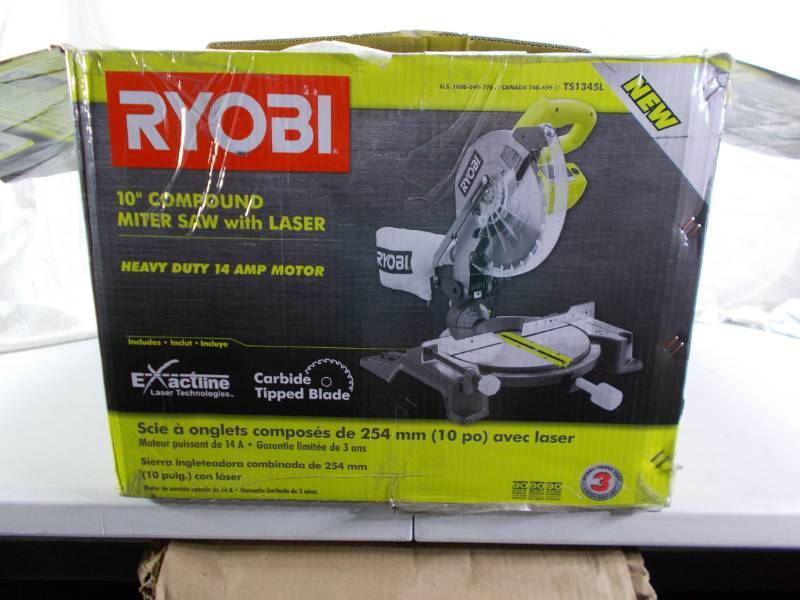 lot 1089 image: Ryobi miter saw