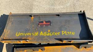 lot 117 image: (Unused)-LandHonor Universal Adapter Plate for mini skid steer 45 inch