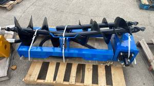 lot 282 image: (Unused)- bundle Industrial Grade Auger  Post Hole Digger Attachment