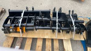 lot 284 image: Unused Mini Excavator Hydraulic 8 Piece Attachment Set