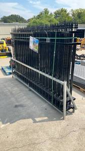 lot 713 image: Fence Panels - Set of 8  (one bundle) 9 3 per panel (total 74 linear feet)