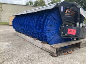 lot 426 image: (Unused)-72-inch Angle Skid Steer Broom Attachment ASSB-72W