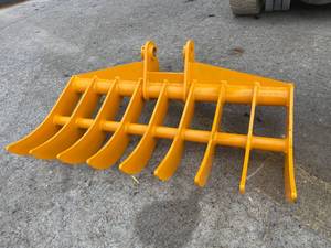 lot 99 image: (Unused) - 44 Cat 305 Excavator rake attachment mini