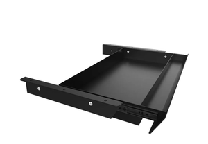 lot 22955 image: Large Under Desk Mounted Sliding Drawer with Pencil Tray and 60 Degree Tilt Panel to Pull Out, 22 Long & 13 deep Large Storage Organizer for Sit Stand Workstation