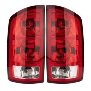 lot 22980 image: Tail Light Assembly Compatible with 2002-2006 Dodge Ram 1500 2003-2006 Dodge Ram 2500 3500 Pickup Driver and Passenger Side Taillights Rear Brake Lamps with Bulb Inside and Wiring Harness