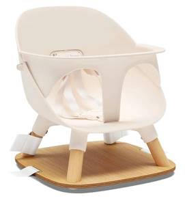 lot 22985 image: Lalo The Booster Seat for Babies & Toddlers, Childrens Booster Seat, Easy to Clean Five-Point Safety Harness & Durable Non-Toxic Plastic Seat & Belly Bar - Grapefruit
