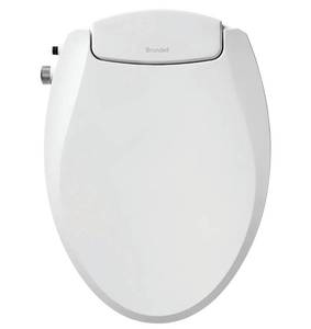 lot 23015 image: Brondell Bidet Toilet Seat Elongated, Non-Electric Swash Ecoseat, Fits Elongated Toilets, White - Dual Nozzle System, Ambient Water Temperature - Bidet with Easy Installation