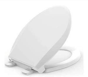 lot 26457 image: K-4636-RL-0 Elongated Toilet Seat Replacement for KOHLER 4636-RL-0 Elongated Bowl Toilet Seat Slow-Close, Soft Close toilet Seat and Lid, White