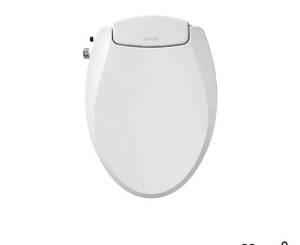 lot 31583 image: Brondell Bidet Toilet Seat Non-Electric Swash Ecoseat, Fits Elongated Toilets, White - Dual Nozzle System, Ambient Water Temperature - Bidet with Easy Installation