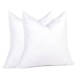 lot 31588 image: puredown Feathers Throw Pillow Inserts Set of 2 for Couch, Recliner, Bed Decor, Square, 16 x 16 inch