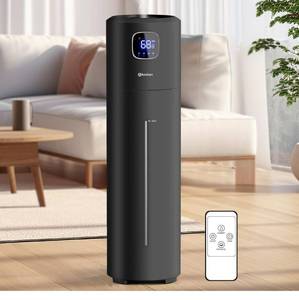 lot 31594 image: Large Humidifiers for Bedroom, 9L2.5Gal Ultrasonic Cool Mist, Easy Clean with 350MLH Large Mist Speed, Quiet Tower, Suitable for Kids Room Plant Yoga (Black)