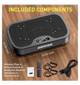 lot 31604 image: Vibration Plate Exercise Machine for Lymphatic Drainage, 2025 Advanced Triple Motors Vibrating Equipment for Weight Loss, Whole Body Workout with Magnetic Acupoints, Gym Home Shake Board for Fitness