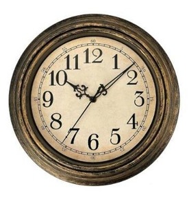 lot 31618 image: Retro Wall Clock, 12 Non Ticking Classic Silent Vintage Wall Clocks Decorative Kitchen Living Room Bedroom - Battery Operated