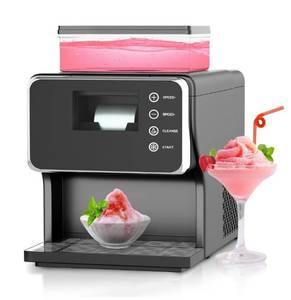 lot 31649 image: Shaved Ice Machine with Rapid Cooling, Portable Ice Cream Maker, Food-Grade Stainless Steel Material, Adjustable Speed Snowflake Ice Maker for Home, Party, School, Commercial Use & Church Events