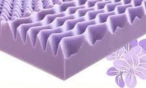 lot 31667 image: MUXHOMO 2 Inch, 7 ZONE, Twin Mattress Topper, Egg Crate - Retail $90