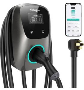 lot 31692 image: Level 2 EV Charger(WiFi APPPlug-Play), 48A, 25ft Cable ETL Certified, 240V NEMA 14-50p PlugHardwired, Home Level 2 EVSE Car Charger w J1772 Connector, Electric Vehicle Charging Stations