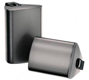 lot 41584 image: Herdio 6.5 Inch 400W Outdoor Speakers Wired Waterproof with Powerful Bass,Wall Mount Speakers for Patio Garage Covered Deck,All-Weather(Pair,Black) - Retail $149