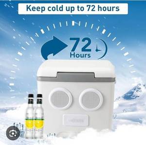lot 41592 image: 13.74 Qt Pool Cooler with Bluetooth Speaker, Play Music Loudly, Designed for Above Ground Pools, Cans Keep Cold for 1-3 Days, Poolside Ice Chest Accessories, Suitable for Poolside and Outdoor Parties