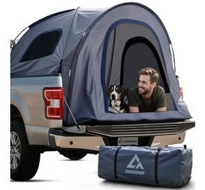 lot 41608 image: Truck Bed Tent for Pickup Trucks - Water-Resistant Canopy Anti-Tear Fabric - Insect-Prevention Double Layer - Replacement for Ford, Chevy, Dodge, GMC, Nissan, Toyota