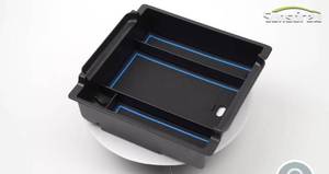 lot 41614 image: Katorn Dashboard Behind Screen Storage Box for Toyata Grand Highlander Accessories Cence Console Organizer Tray for 24 25 Grand Highlander. Black