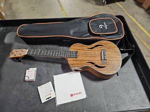 lot 41619 image: Vangoa Tenor Ukulele 26 Inch Walnut Wood Hawaii Acoustic Ukuleles Beginner