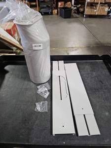 lot 41624 image: Portable Air Conditioner Window Kit with 5.9 Exhaust Hose, Adjustable Universal Window Seal for AC Unit