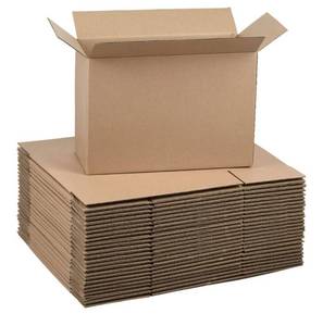 lot 41625 image: 12x8x5 Inches Shipping Boxes, Brown Corrugated Cardboard Boxes for Small Bussiness, 25 Pack
