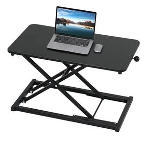 lot 41638 image: Height Adjustable Standing Desk Converter,Computer Keyboard Stand for Desktop,Keyboard Riser for Stand Up Desk Riser,Computer Workstations for Laptop and Single Monitor Office Use,Size 23.6 Inch