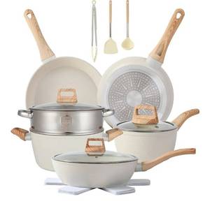 lot 41639 image: Anymark 16PCS and Pans Set Non Stick Cookware Set Nonstick with Cooking Set