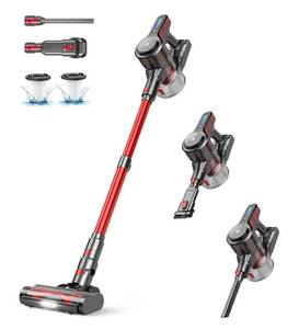 lot 60462 image: Cordless Vacuum Cleaner, Stick Vacuum with Powerful Suction, 45Mins Runtime Vacuum Cleaners for Home, Anti-tangle and 1.5L Dust Cup, 6 in 1 Lightweight Vacuum for Hardwood Floor Carpet Pet Hair