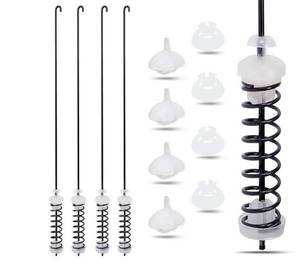 lot 60464 image: 4Pcs Washer Suspension Rod Kit Replaces For Amana NTW4605EW0 NTW4516FW1 NTW4516FW2 NTW4516FW3, Whirlpool WTW4800BQ0 WTW4800BQ1 WET4027HW0 WTW4616FW2 WTW4815EW0 WTW4815EW1 WTW4816FW1 WTW4816FW2 Washer