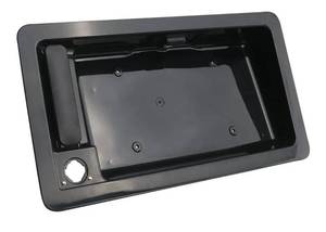 lot 60517 image: APPERFiT Rear Door Handle (Metal) & License Plate Bracket for Back Cargo Door Compatible with 1992-2007 Ford E150 E250 E350 E450 Econoline E-Series Van Replaces 6C2Z-15434A20-AA