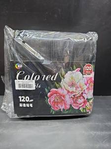 lot 50722 image: Onvavient Art Supplies 120 Colors Colored Pencils Set for Adults Coloring Books with Sketchbook, Professional Vibrant Artists Coloring Pencils with Zipper Case for Drawing Sketching Blending Shading