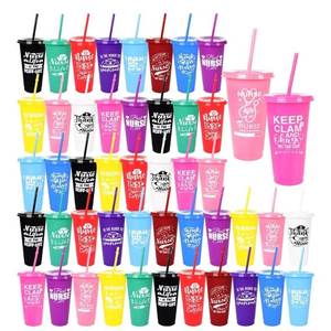 lot 50723 image: 48 Pcs Nurse Appreciation Tumbler with Straw and Lid Cups Bulk Reusable Plastic Week Graduation Gifts 24 oz Multicolor Water Bottle Cup Souvenir Giftbulk for Women Men Certified Nurse Season