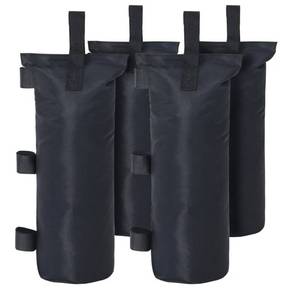 lot 50727 image: Sand Bags for Weight Canopy Legs,Sandbag Weights for Canopy Tent,Pop Up Tent,Backdrop Stand,Photo Tripod,Umbrella Base,Picnic Table,4 Packs Black