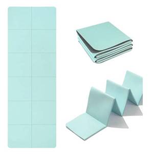 lot 50745 image: Yoga Mat Thick, KIACFFH Exercise Mat Workout Mats for Home Gym Workout Excersing Pilates Mat Yoga Travel Foldable Non Slip