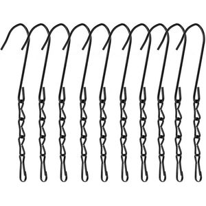 lot 50753 image: Lot of 2, 10 Piece Heavy Duty Black Hanging Chains for Bird Feeders, with Clip for Feeders, Planters, Lanterns and Ornaments, 20 Pieces Total