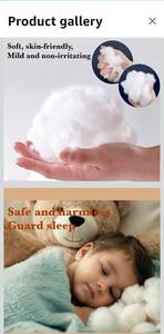 lot 50762 image: Polyester Fiberfill Stuffing for Stuffed Animals, Cotton Pillow Filling, Snow Fluff for Crafts, Bulk Cotton Fiber Batting for Decorating & Fake Clouds (2.2, Pounds)
