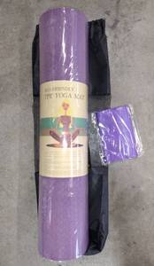 lot 50764 image: Durable Non Slip TPE Yoga Mat wResistance Band & Carrying Bag, Lightweight, 14th in. Thick. Cushioned Support for Yoga, Pilates, Stretching Exercises. Meditation & Floor Workouts, Eco Friendly, (24 in. x 69 in.) Color Purple