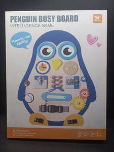 lot 50776 image: Penguin 19 inch Tall, Busy Board Intelligence Game for Toddlers, 36 months & Up, for Developing Fine Motor Skills & Hand Eye Coordination