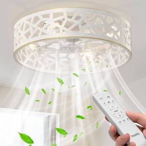 lot 50802 image: 20 Fandelier Ceiling Fan with Light Bladeless Flush Mount