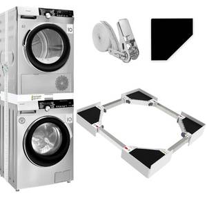 lot 50814 image: Adjustable WasherDryer Stand with Anti-Vibration Pads - Retail $39