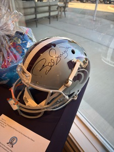 lot 3000 image: K-State Football Helmet  Signed by Legendary Coach Bill Snyder Full Size Schutt