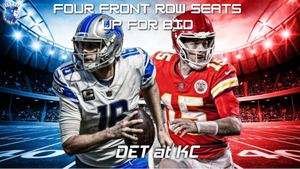 lot 1250 image: 4 Tickets  Chiefs vs. Lions (Oct 12, 2025) Row 1  Front Row Parking Included