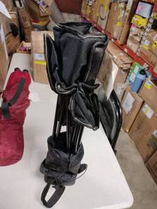 lot 29732 image: Black Folding Camping Chair