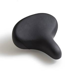 lot 29748 image: BW Classic Beach Cruiser Bike Seat with Metal Springs �� Extra Wide Bicycle Saddle - Black