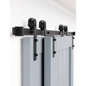 lot 29706 image: LAZ Single Bypass Double Barn Door Hardware Kit - Retail - $139.99