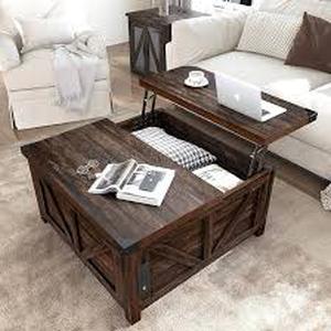 lot 29708 image: Coffee Table with Storage - Lift Top Coffee Table for Living Room - Retail - $149.99