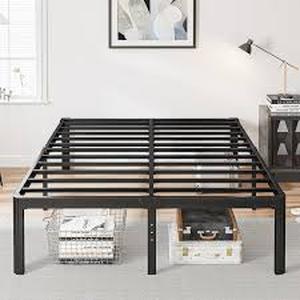 lot 29720 image: Roseann 18 In. heavy Duty Steel Platform Bed Frame with Round Corners - Twin - Retail - $379.99