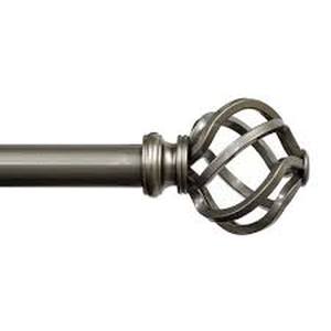 lot 29771 image: Kamath Steel Adjustable Single Curtain Rod